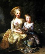 eisabeth Vige-Lebrun Portrait of Madame Royale and Louis Joseph oil painting artist